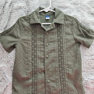 Old Navy Kids Green Button Down Shirt